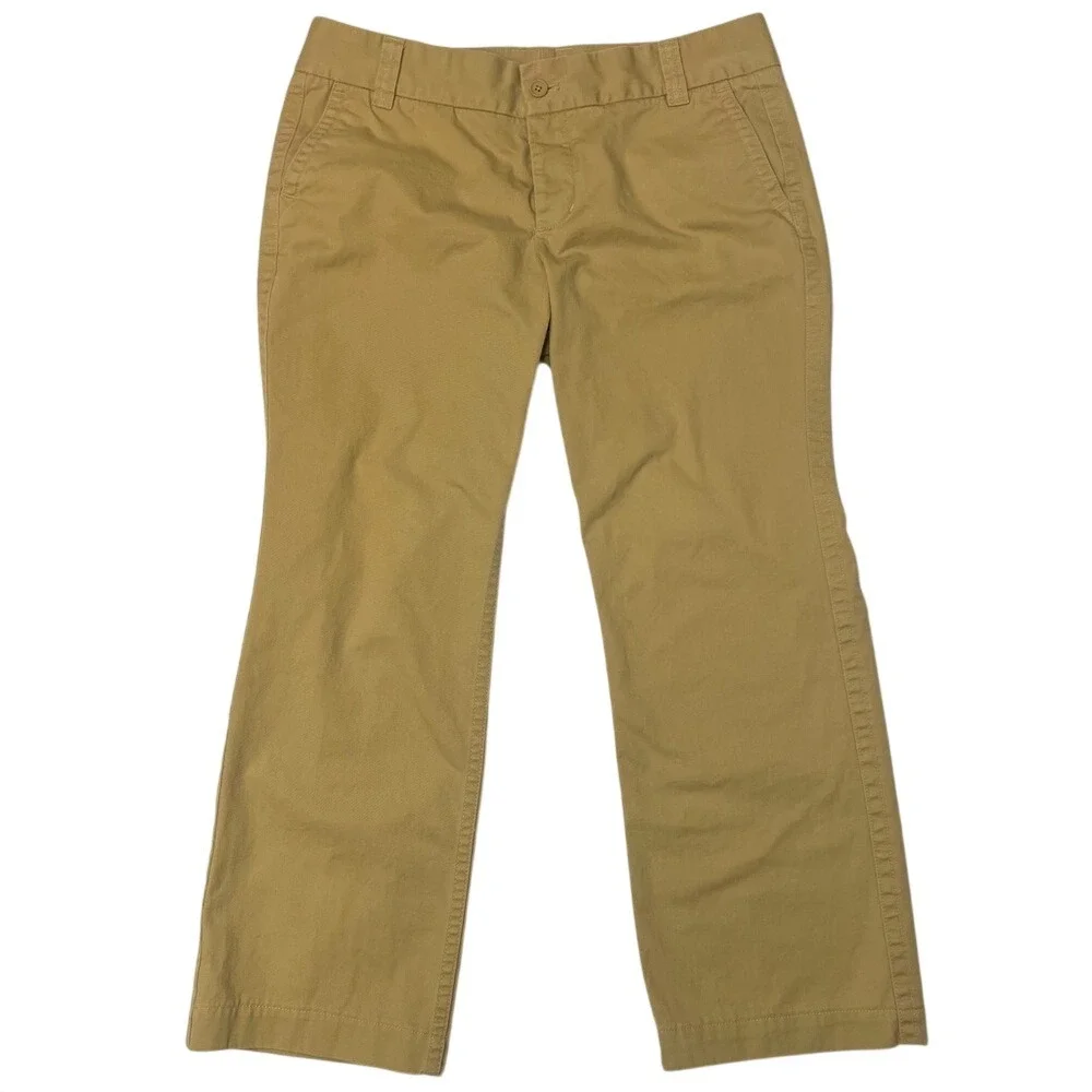 J. Crew Classic Tan Khaki Chino City Fit‎ Pants Size 14